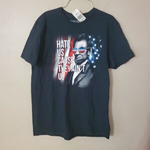 Abraham Lincoln Graphic T-shirt VFIFTHSUN Sz Large Nationalistic Patriotic #2128